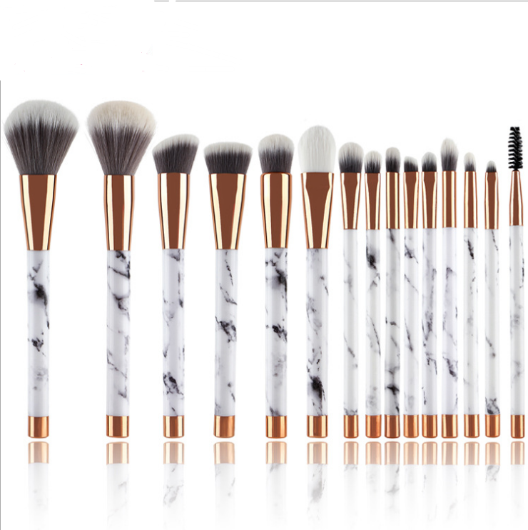 11 sets of marble makeup brush with makeup brush beauty