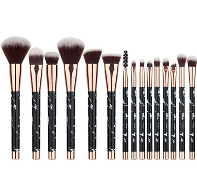 11 sets of marble makeup brush with makeup brush beauty
