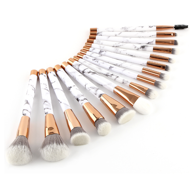 11 sets of marble makeup brush with makeup brush beauty